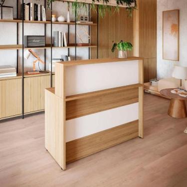 Imagem de Balcão Atendimento Recepção Alto 90 cm Escritório F5 Office - F5 Offic