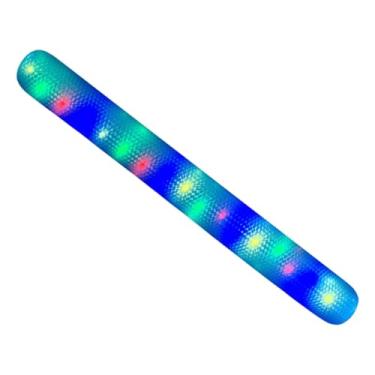 Imagem de Vaveren Piscina inflável de macarrão, vara inflável de PVC, acessórios de decoração, jogos aquáticos, brinquedo macio para festa na praia e no mar, Azul