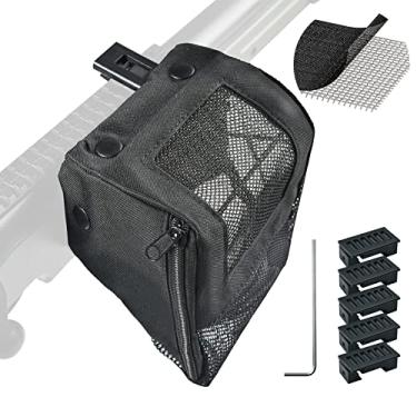 Imagem de Rede apanhadora de latão resistente ao calor de malha de aço espessa de nylon com fixadores de trilho de 5 pinos, montável rápido