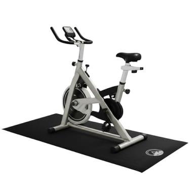 Imagem de Tapete de esteira – Almofada de equipamento de ginástica doméstica de 76 x 213 cm – Tapete de exercício de 5 mm para bicicleta, tapete de caminhada ou elíptico em madeira ou carpete – Tapete de treino