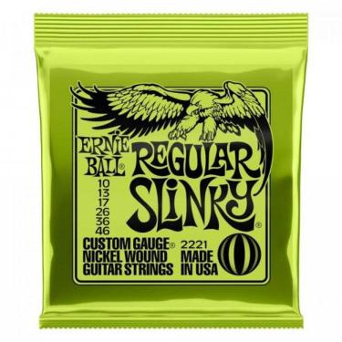 Imagem de Encordoamento para Guitarra 0.10 Niquel Regular SLINKY 2221 Ernie BALL