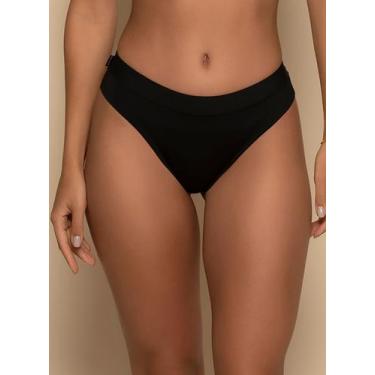 Imagem de Calcinha Tanga Nayane CA 01 0021 Pala Dupla Lisa T. P/GG, GG, 0001, Pr