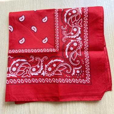 Imagem de Bandana Colorida com Estampa de Arabescos  55x55 cm - Pistache Acessór