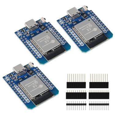 Imagem de 3 peças Tipo-C D1 Mini NodeMCU ESP32 ESP-WROOM-32 WLAN WiFi Bluetooth IoT placa de desenvolvimento 5V compatível com Arduino