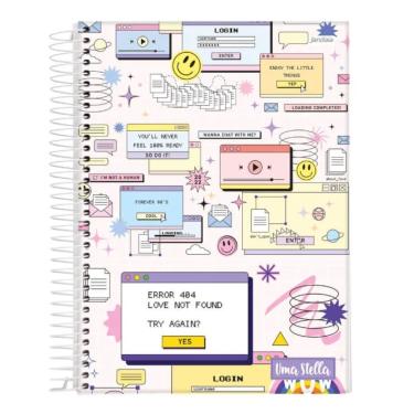 Imagem de Caderno Universitário 20 Matérias Espiral Capa Dura 320 Folhas Uma Stella Jandaia Error 404