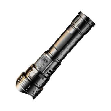 Imagem de Lanterna Tática LED Super Brilhante Com Zoom Telescópico E Bateria 186