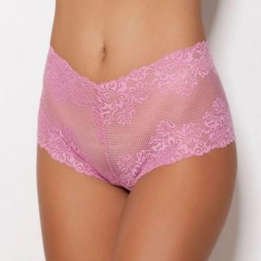 Imagem de Calcinha Caleçon Rendado Cor:Rosa HeraTamanho:G - MTX Lingerie, Rosa h