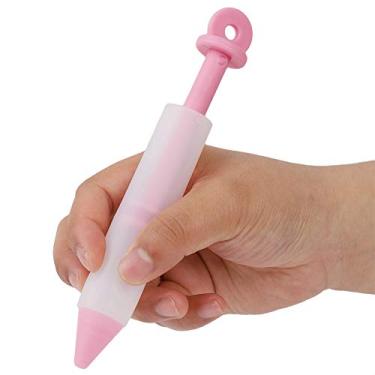 Imagem de GLOGLOW Caneta de Ferramenta de Tubulação Com 4 Bicos, Ferramenta de Decoração de Bolo de Qualidade Alimentar, Design Fácil de Limpar, Perfeita para Personalizar Sobremesas Decoração de Silicone Nan