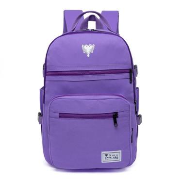 Imagem de Mochila Feminina Bolsa Escolar Notebook Resistente Faculdade Trabalho 18 Litros-Feminino