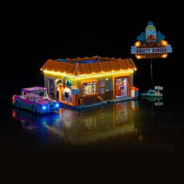 Imagem de LocoLee Light kit Compatible with Lego 10352 The Simpsons: Krusty Burger - No Model Only Light, LED Lighting Accessories Compatible with Lego 10352 Krusty's Burger Joint (Standard Version)
