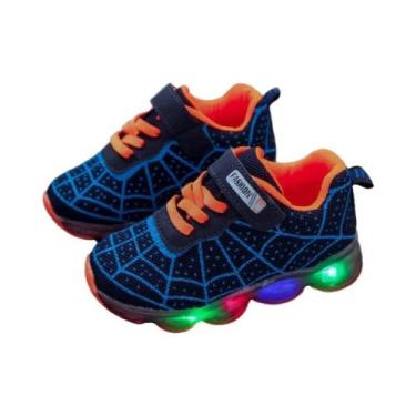 Imagem de Tênis Casuais Respiráveis Em Malha Do Homem-Aranha Para Meninos, Calça