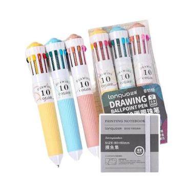 Imagem de Conjunto De Canetas Esferográficas Multicoloridas 28/30 Cores 0.8mm Po