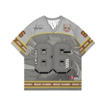 Imagem de Camiseta Unissex Oversize Estilo Y2K Coreano Demon Slayer Kimetsu Anim