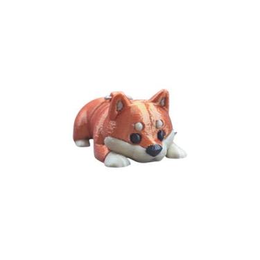 Imagem de Chaveiro Shiba Inu 3D  Shiba Smile  Dog Fofo Deitadinho