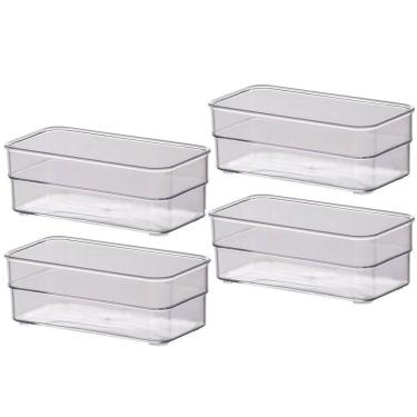 Imagem de Kit 4 Organizador Modular Paramount Diamond Gavetas Talheres