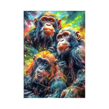 Imagem de Pintura Diamante De Animais (Gato, Cão, Cisne) Com Bordado Completo De