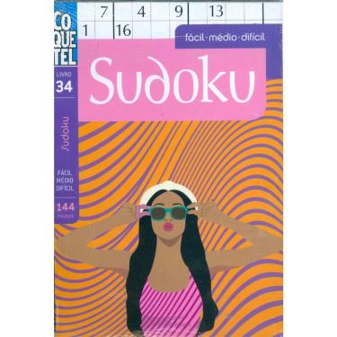 Imagem de Sudoku - Livro 34 - Fácil Médio Difícil - Inclui Lápis