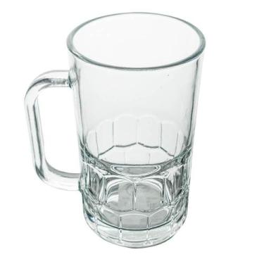 Imagem de Caneca De Chopp E Cerveja De Vidro 320Ml 1 Peça - Seu Lar