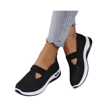 Imagem de Tênis Casuais Femininos De Verão Em Malha Respirável, Sapatos Vulcaniz