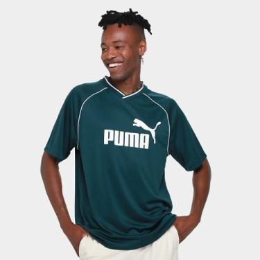 Imagem de Camiseta Puma Football Jersey Masculino, Verde escuro, GG