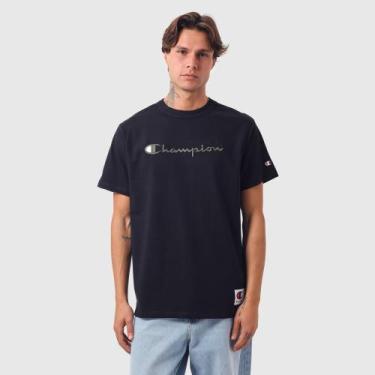 Imagem de Camiseta champion life script colors emb, P
