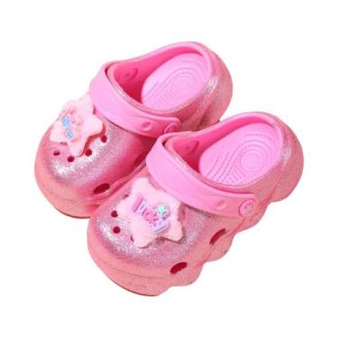 Imagem de Chinelo Infantil Rosa Para Meninas, Confortável, Com Solado Grosso, Id