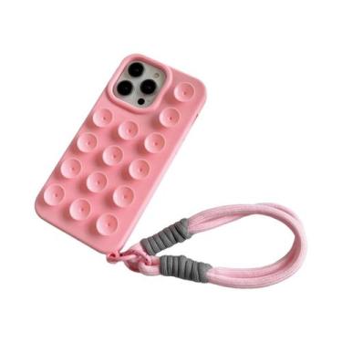 Imagem de Capa De Silicone Antichoque Com Ventosa Cor Candy Para iPhone 17 16 15