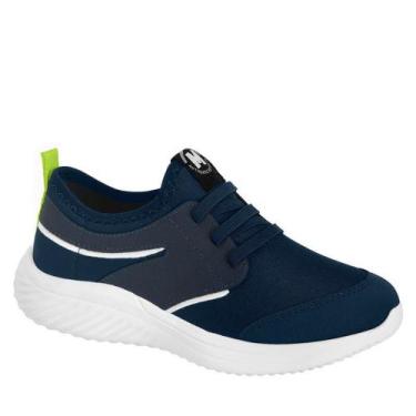 Imagem de Tênis Infantil Masculino Lycra Slip On Molekinho 2832.110, Marinho, 34