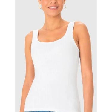Imagem de Regata Alças Malwee 1000089661 Feminina Canelada Viscose Stretch T. P/