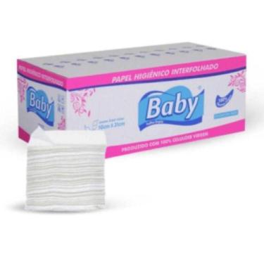 Imagem de Papel Higiênico Interfolha Baby 100% Caixa Com 8000 Folha Dupla - ART 