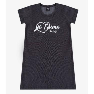 Imagem de Vestido Menina Infantil em Molecotton Select Preto