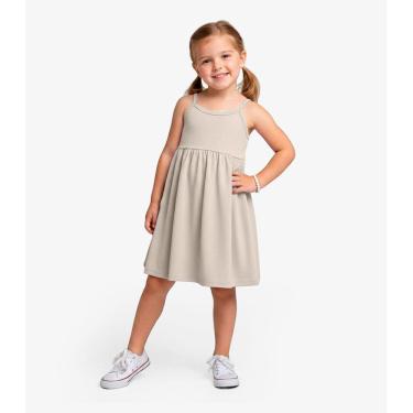 Imagem de Vestido Menina Infantil de Alças Select Bege