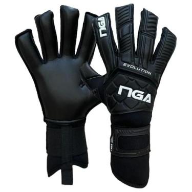 Imagem de Luva de Goleiro NGA Soccer Evolution, Preto, 9