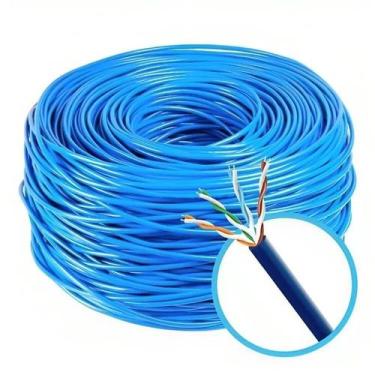 Imagem de Cabo De Rede UTP CAT 5E 4 Pares Interno Cor Azul O Metro Marca Coopers