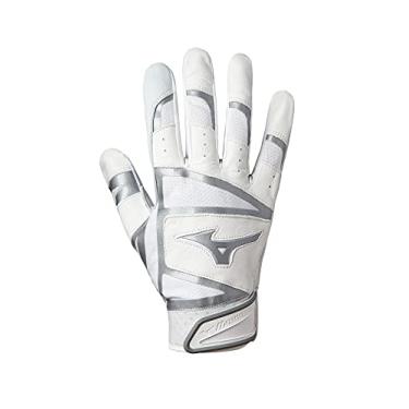 Imagem de Mizuno B-303 Pro Luva para rebatedor de beisebol, branca, pequena