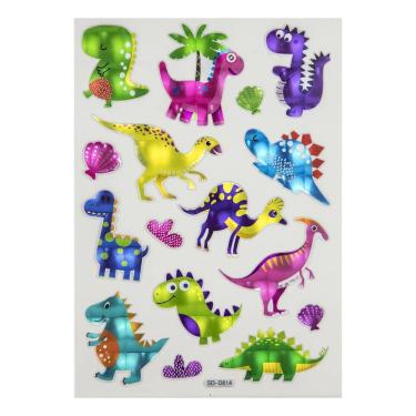 Imagem de Cartela Adesivo Holográfico Le Pvc 13,8x25,5cm Modelos Diversos - Item Sortido