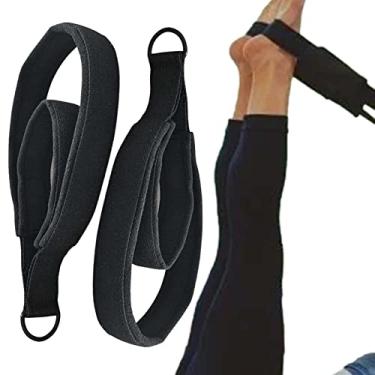Imagem de Correias de Yoga Pilates Loop,Conjunto de 2 Cintas Pilates Loop, Mãos Pés Cintas Fitness | Alças de pés de equipamento de fitness duráveis, acessórios de exercícios de pilates e ioga