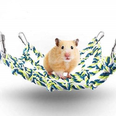 Imagem de SunGrow Rede de corda de algodão para animais pequenos
