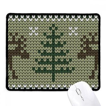 Imagem de Tapete de borracha para jogos com estampa de alce marrom e árvore de Natal