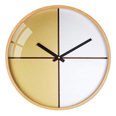 Imagem de Relógios de parede vintage, modernos relógios de parede com movimento de varredura silencioso e antiquado, decorativos para escritório, cozinha, sala de estar, quarto