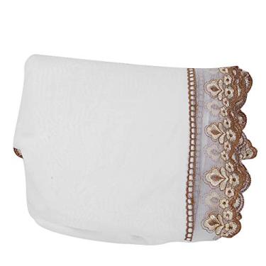 Imagem de Folha De Mesa De Massagem, Folha De Cama De Beleza De Spa Profissional, Colcha De Cama De Massagem Com Furo Folha De Metal De Spa Para Conjuntos De Salão De Beleza (Branco)