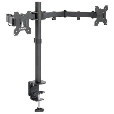 Imagem de Suporte 2 Monitores Tv Aço Mesa Vesa Ajuste Articulação/altur