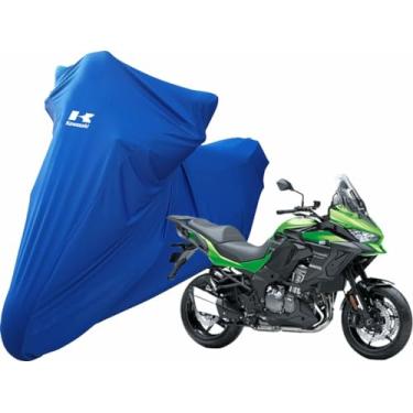 Imagem de Capa Protetora Para Cobrir Moto Kawasaki Versys 1000 De Luxo (Azul)