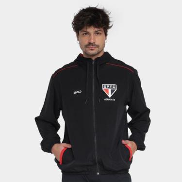 Imagem de Jaqueta Corta-Vento São Paulo E-Sports C/ Capuz Masculina - Sao