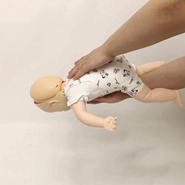 Imagem de Modelo esqueleto CPR treinamento manequim bebê infarto modelo - manequim de ressuscitação, obstrução das vias aéreas infantis e modelo RCP respiratório poli-stop manobras de asfixia primeiros socorros