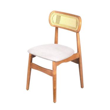 Imagem de Cadeira Rainer Madeira Clara - Cinza