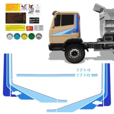 Imagem de Kit Faixa Caminhão Mercedes Benz 1714 1718 Lateral/ Frontal - SPORTINO