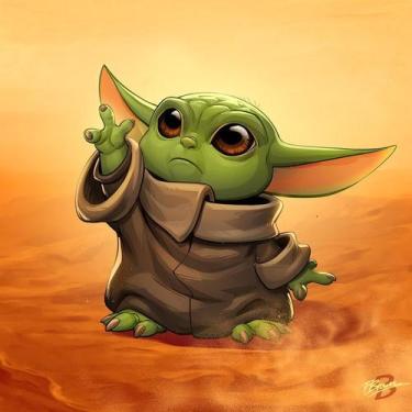 Imagem de Mouse Pad Plano Geek - Nerd - Emborrachado 18x21 Cm Baby ioda - JDM