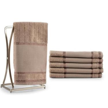 Imagem de Kit 6 Toalhas para Lavabo Social 100% Algodão 30x50cm - Bellarte - Val