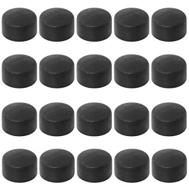 Imagem de SQXBK 20 peças 12,7 mm Tampa de extremidade de pebolim para mesa de pebolim de segurança tampas de extremidade de borracha para tubos flexíveis protetores de ponta de borracha